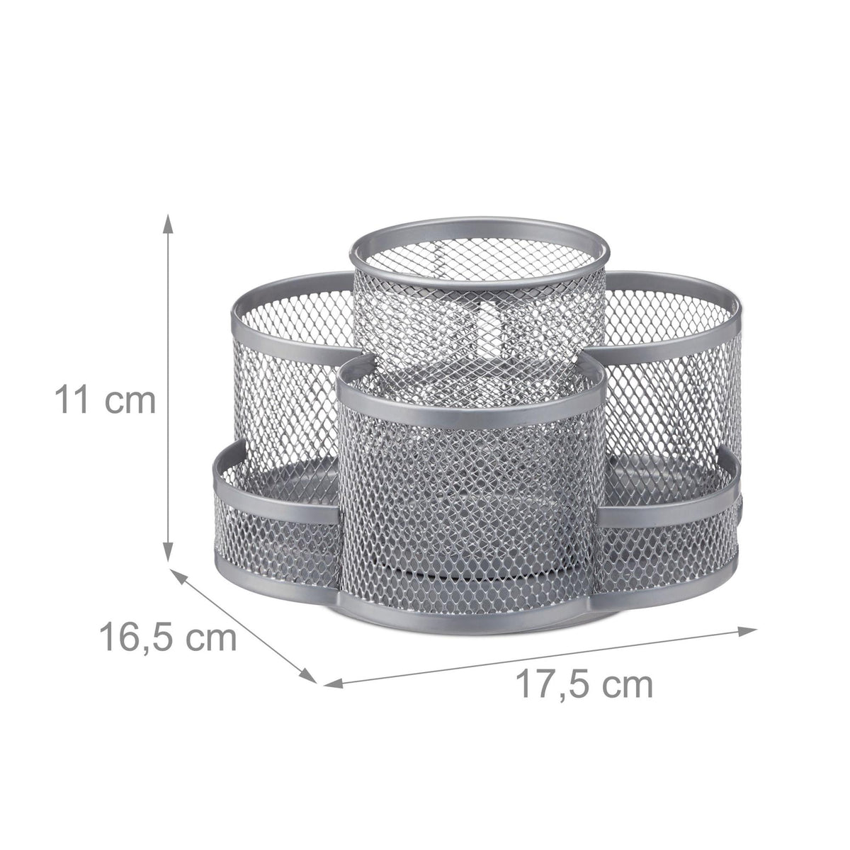 Pen holder 7 compartments metal