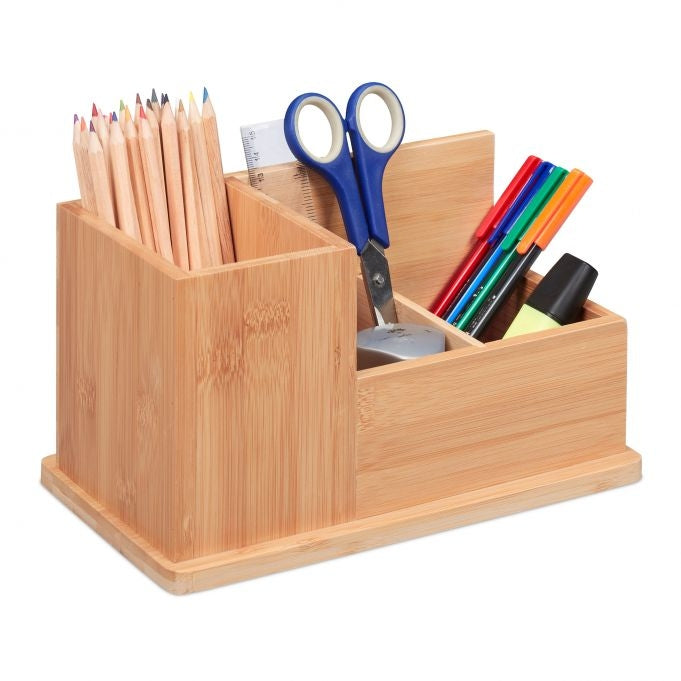 Pen holder in bamboo