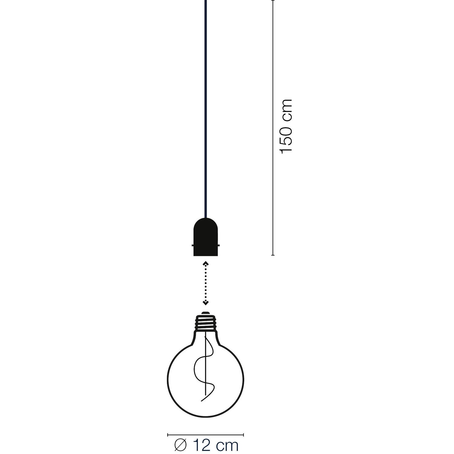 Penny Pendant lamp Gravity + DecoBulb XL Warm white