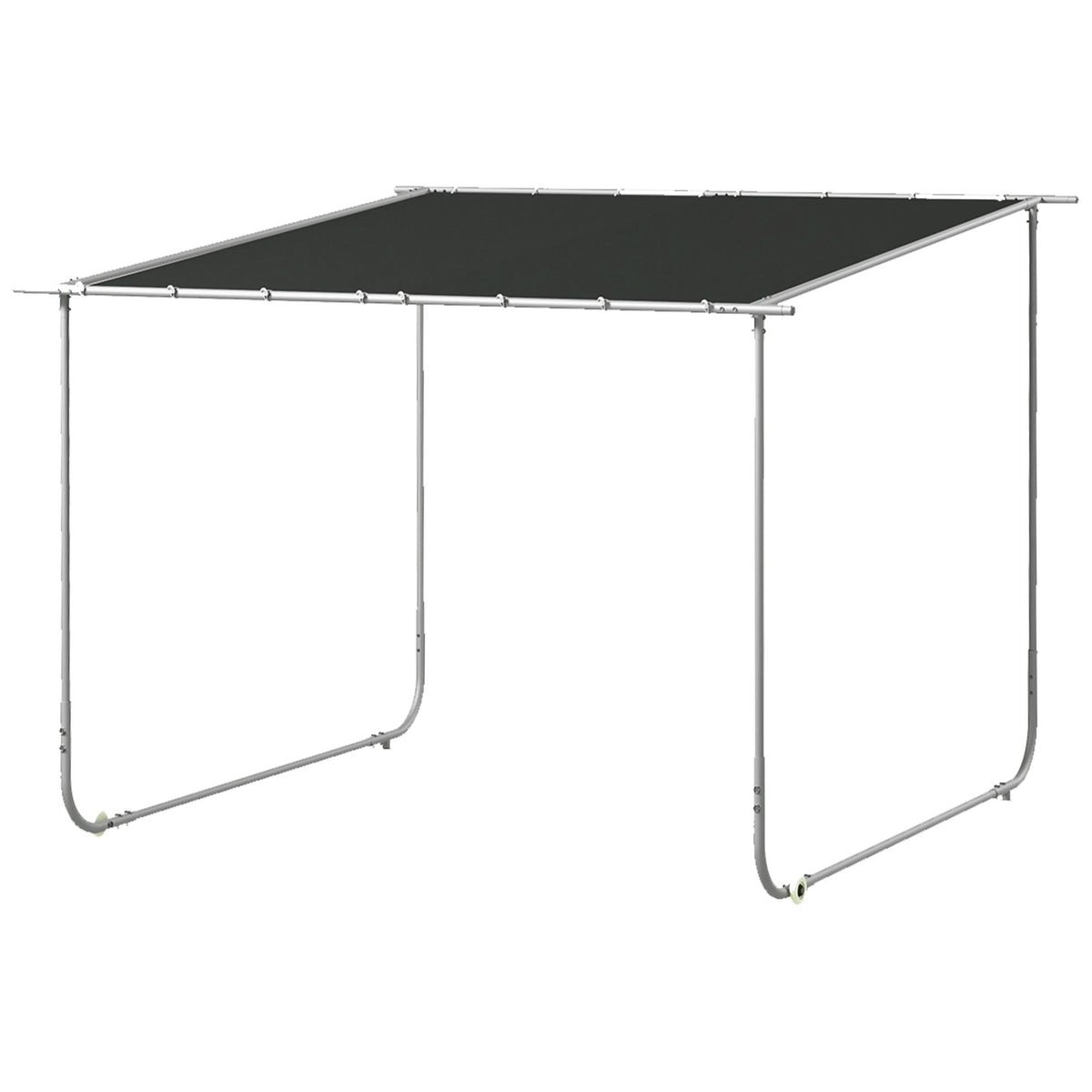 Pergola, Approx. 3 X 3 M Pavilion, Patio Canopy With Uv Protection, Sandbag, Garden Pavilion, Patio Pavilion With Wheels For Balcony, Oxford