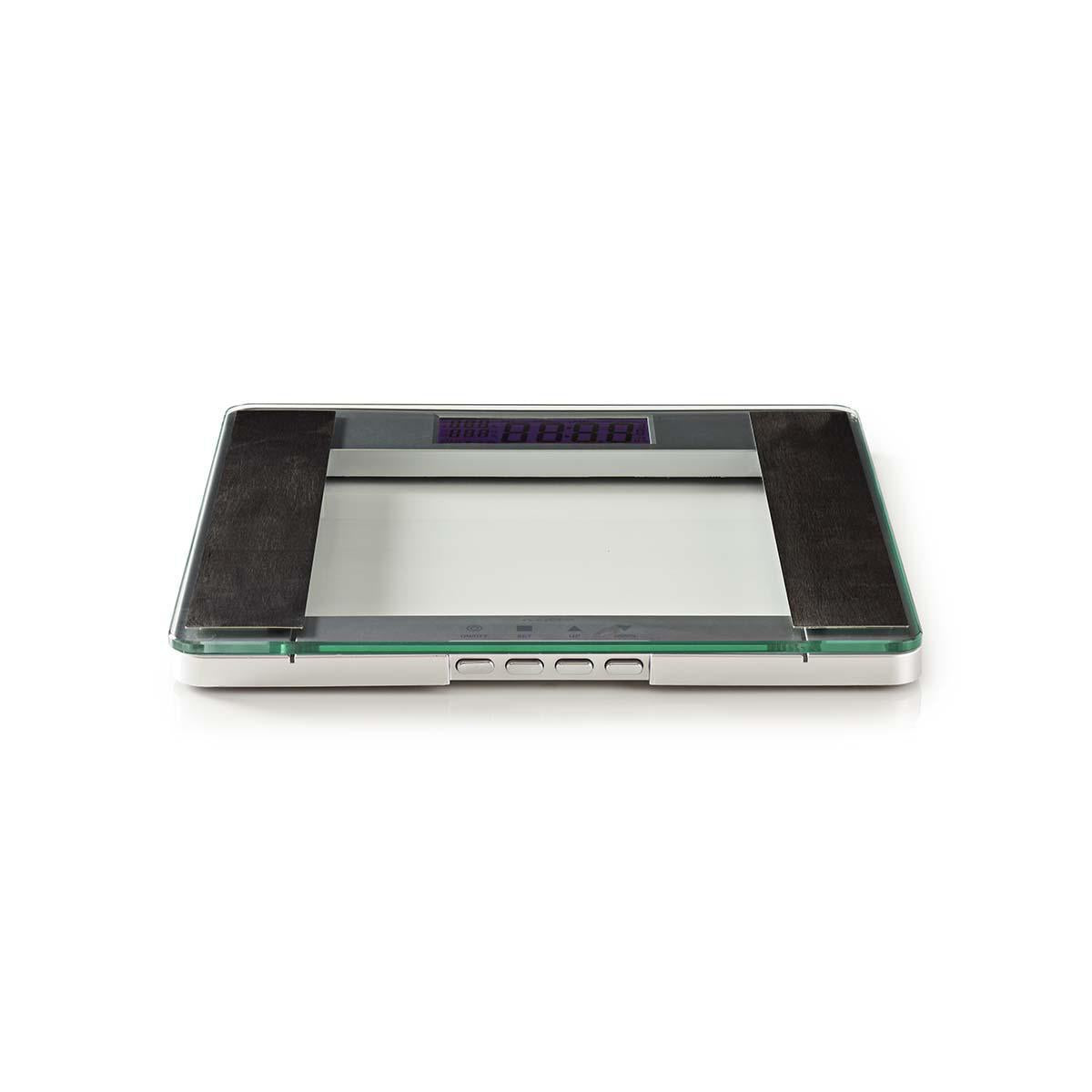 Personal scale | Digital | Silver | Tempered Glass | Maximum weighing capacity: 180 kg | Body analysis