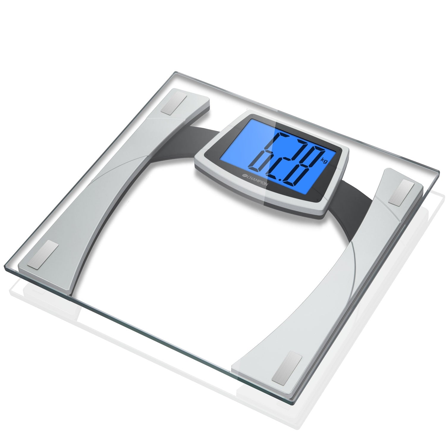 Personal scale XL Display Glass PV210 Silver/Black