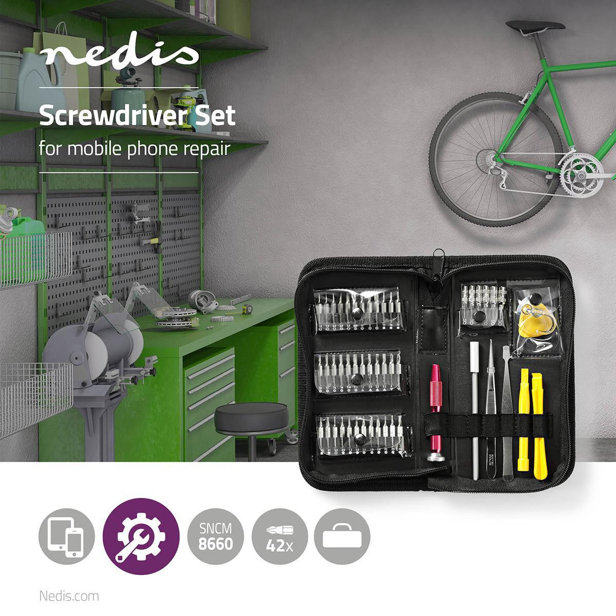 Phone/tablet repair set | 51-in-1 | Reading tablet / PC / Smartphone