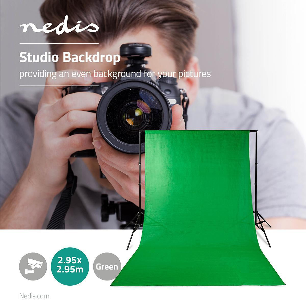 Photo Studio Background | 2.95 x 2.95 m | Green