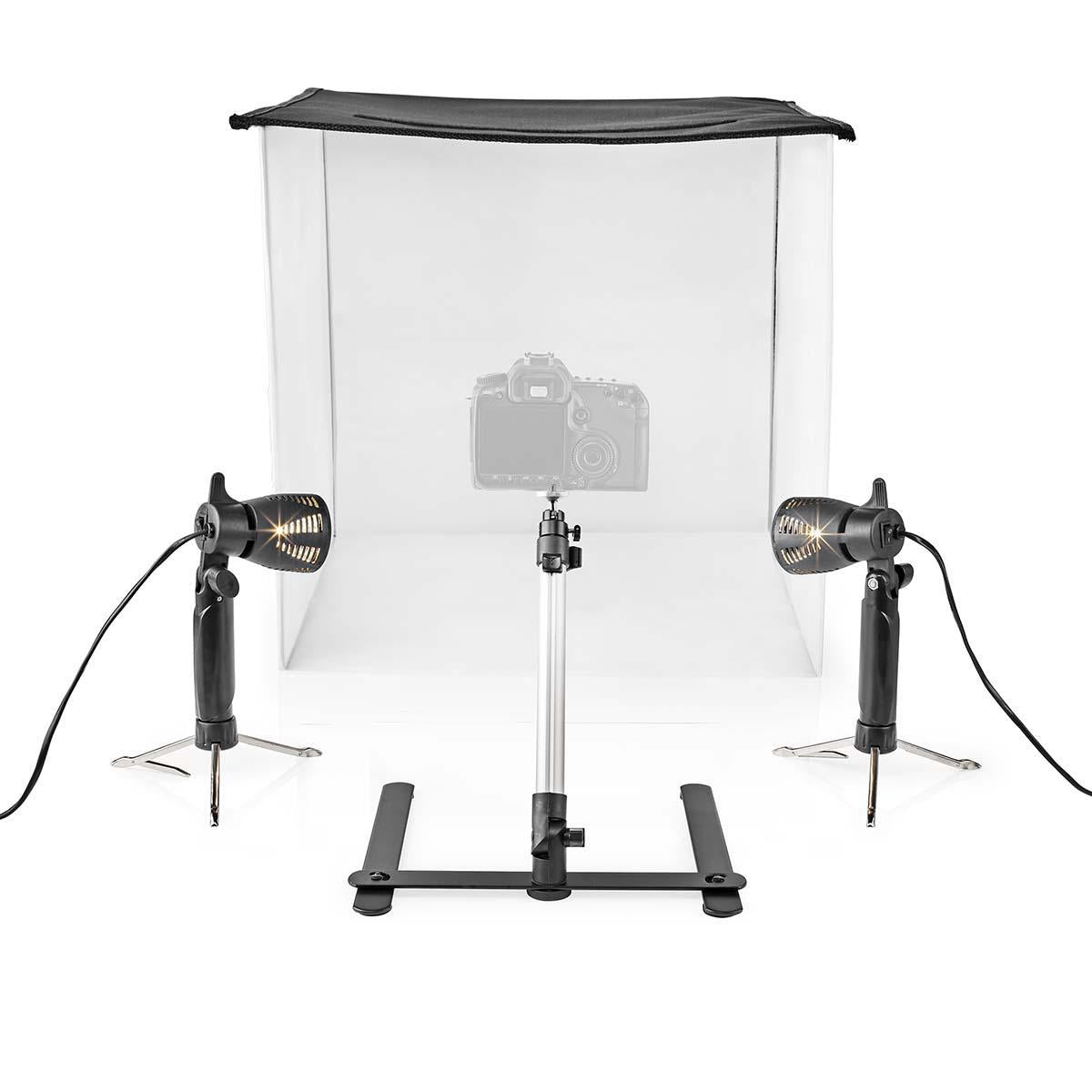 Photo Studio Kit | 400 lm | Foldable | Backgrounds included | Suitcase included | Black