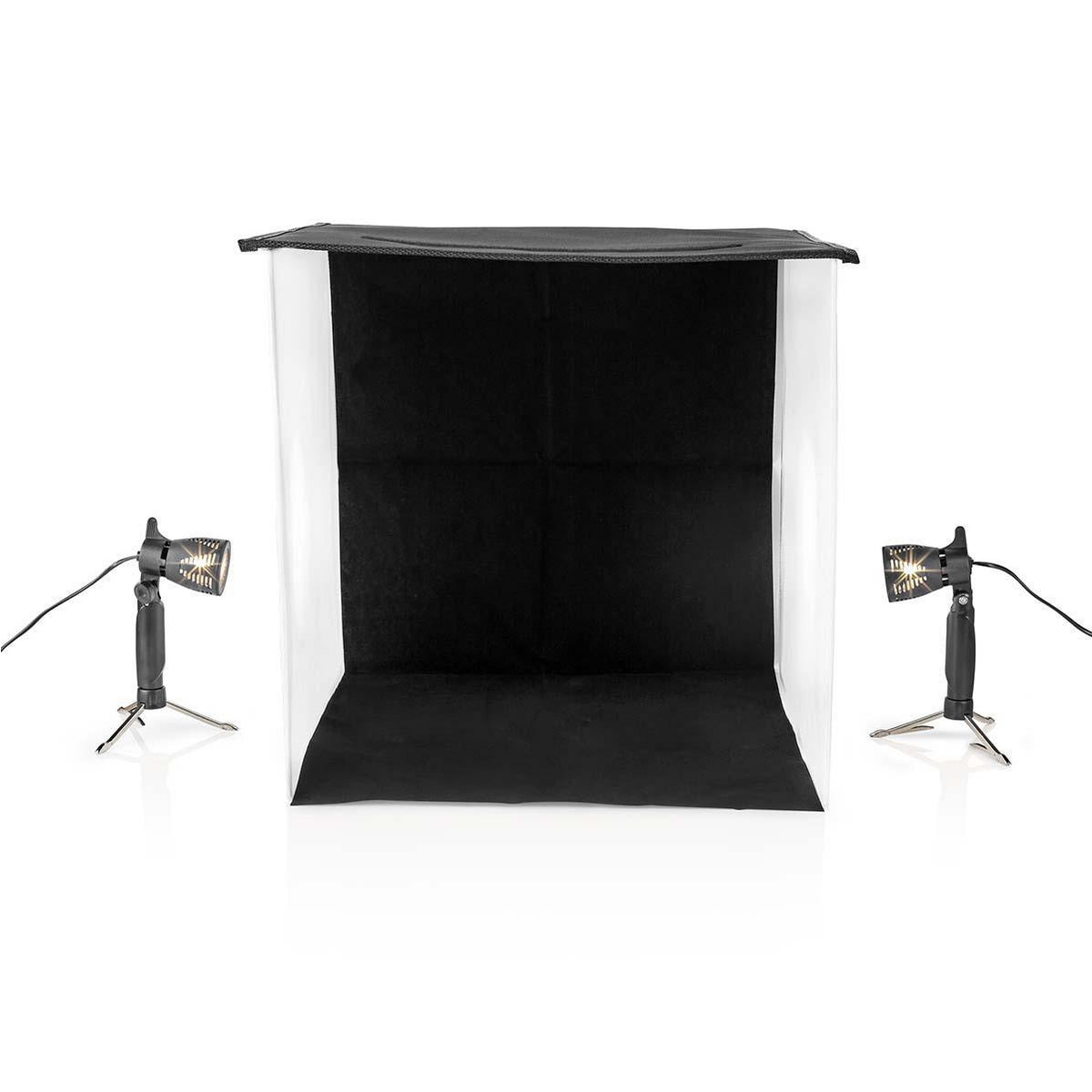 Photo Studio Kit | 400 lm | Foldable | Backgrounds included | Suitcase included | Black