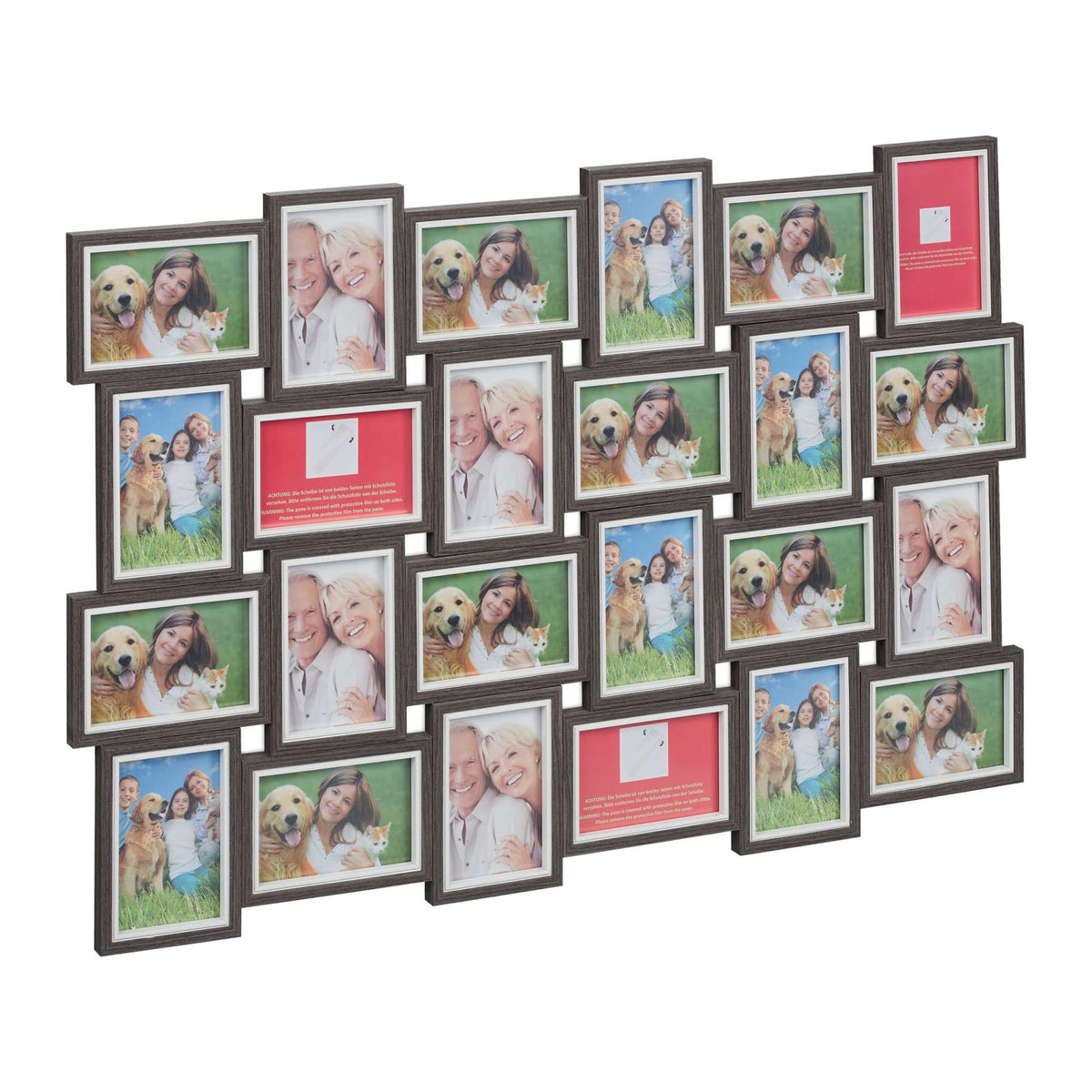 Photo frame with collage for 24 photos