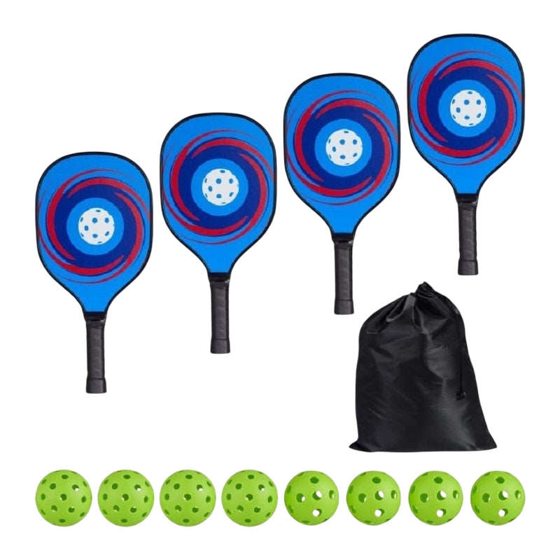 Pickleball Set 4 Rackets & 8 balls