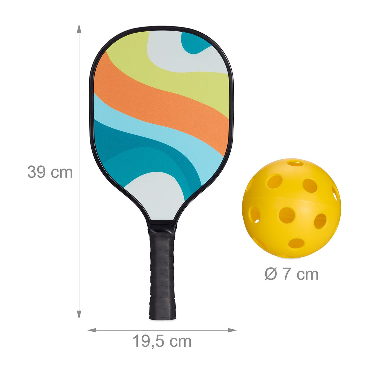 Pickleball set 4 rackets & 8 balls