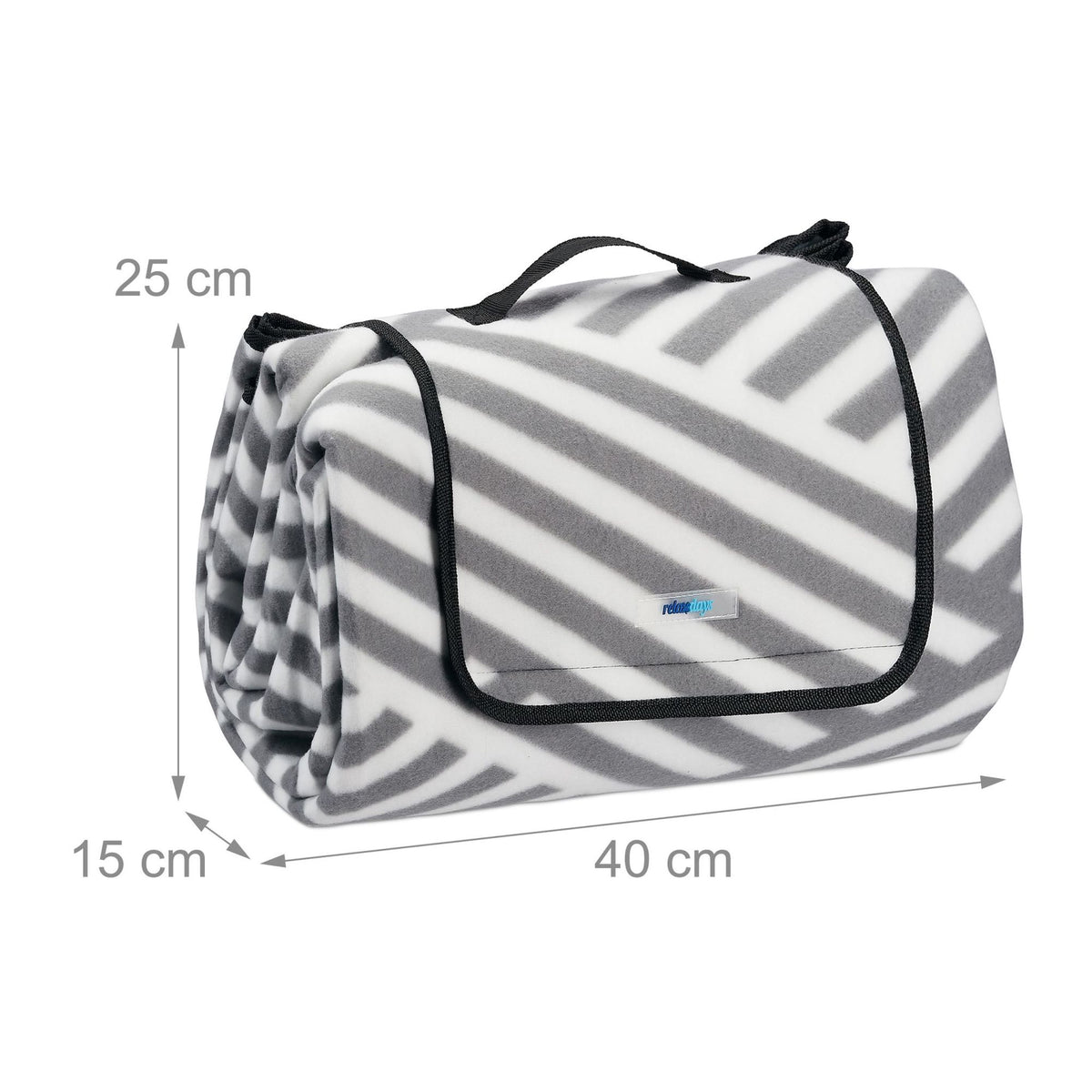 Picnic blanket 200 x 200 cm striped