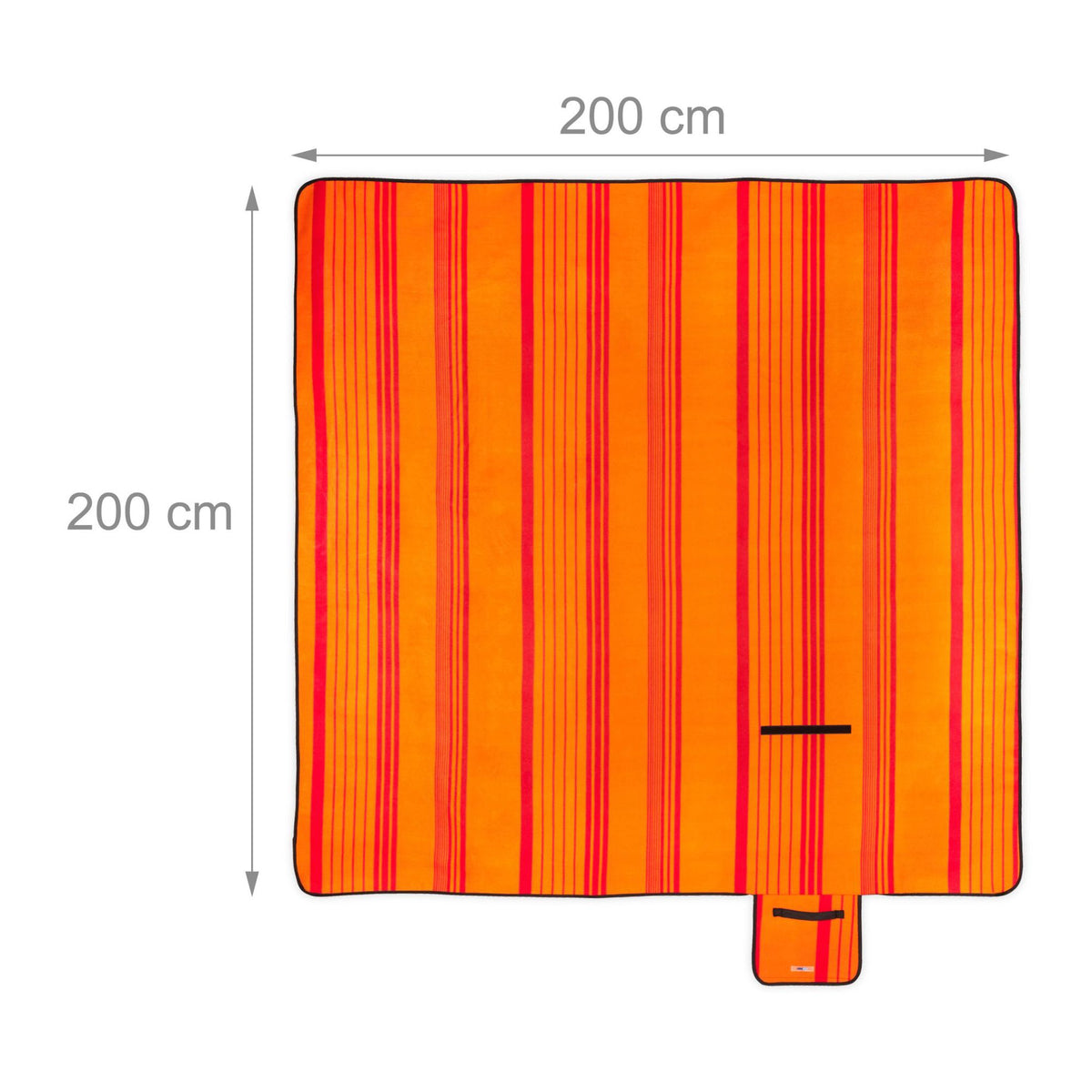 Picnic blanket 200 x 200 cm striped
