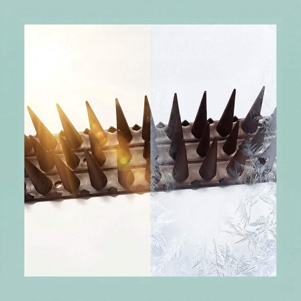 Pigeon Spikes, 20-Pack Plastic 3-Row Cut-To-Fit