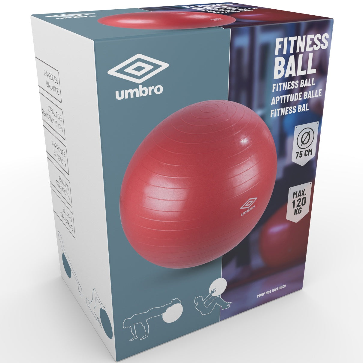 Pilates ball Red 75cm