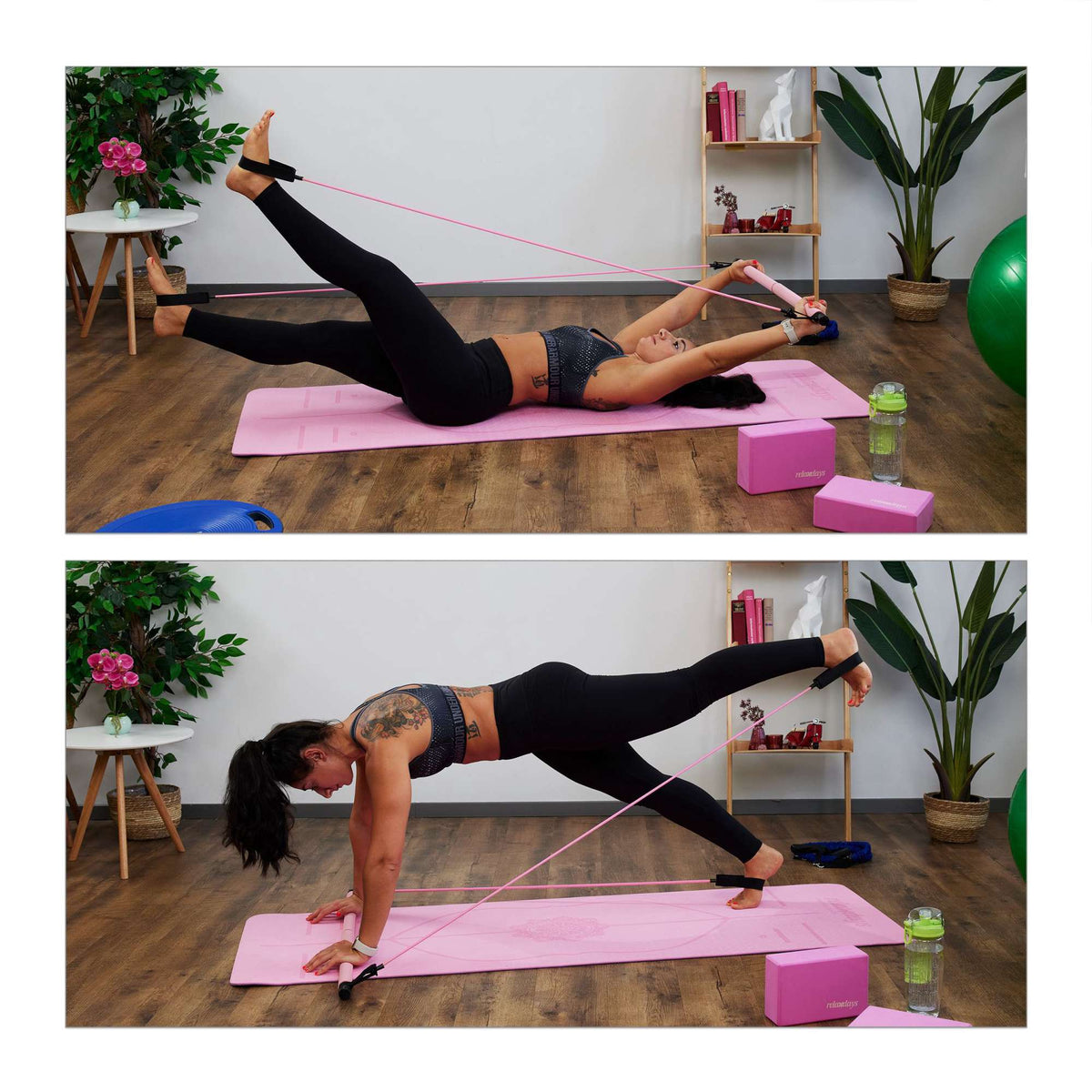 Pilates exercise equipment resistance bands