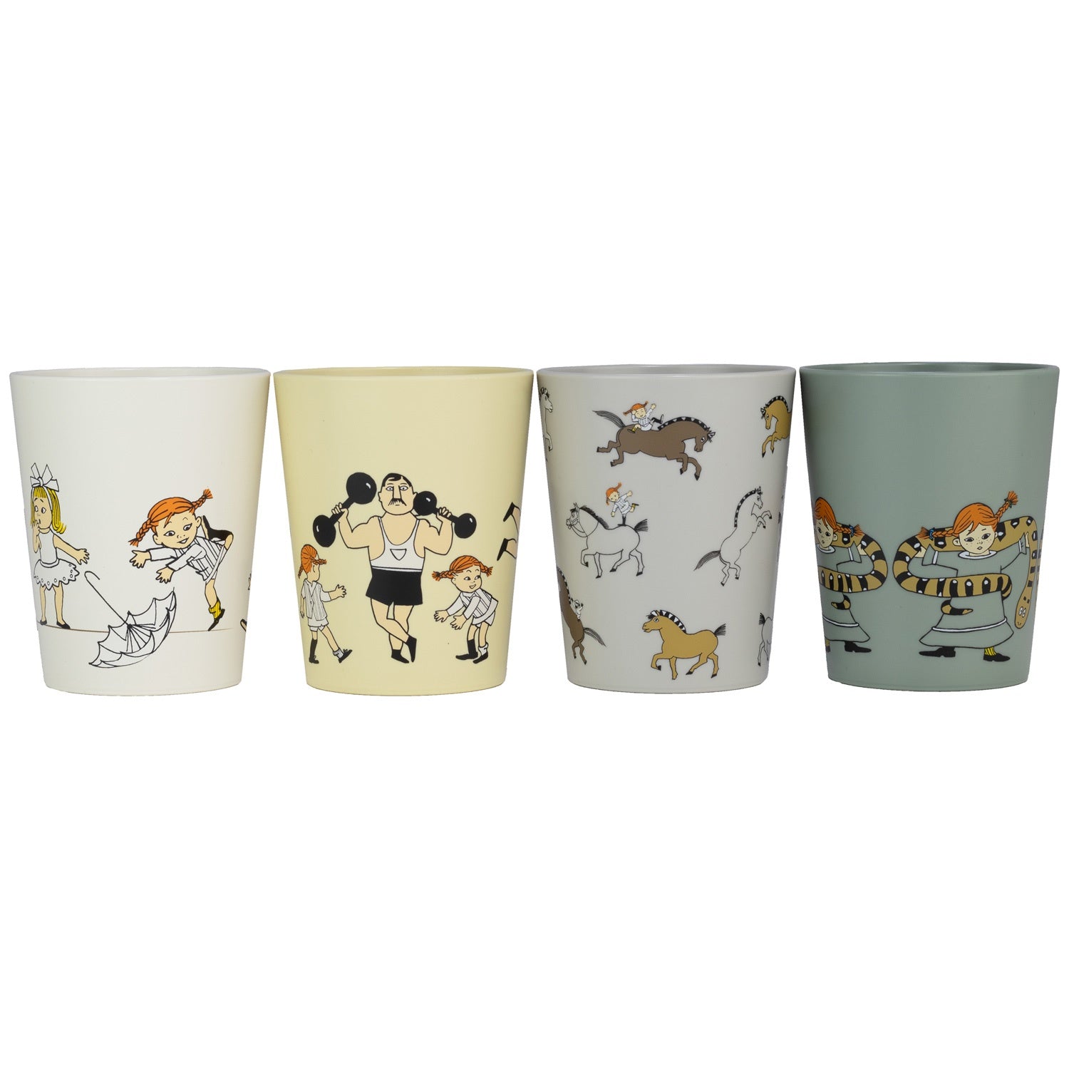 Pippi Circus, Collector cups, 4-pack