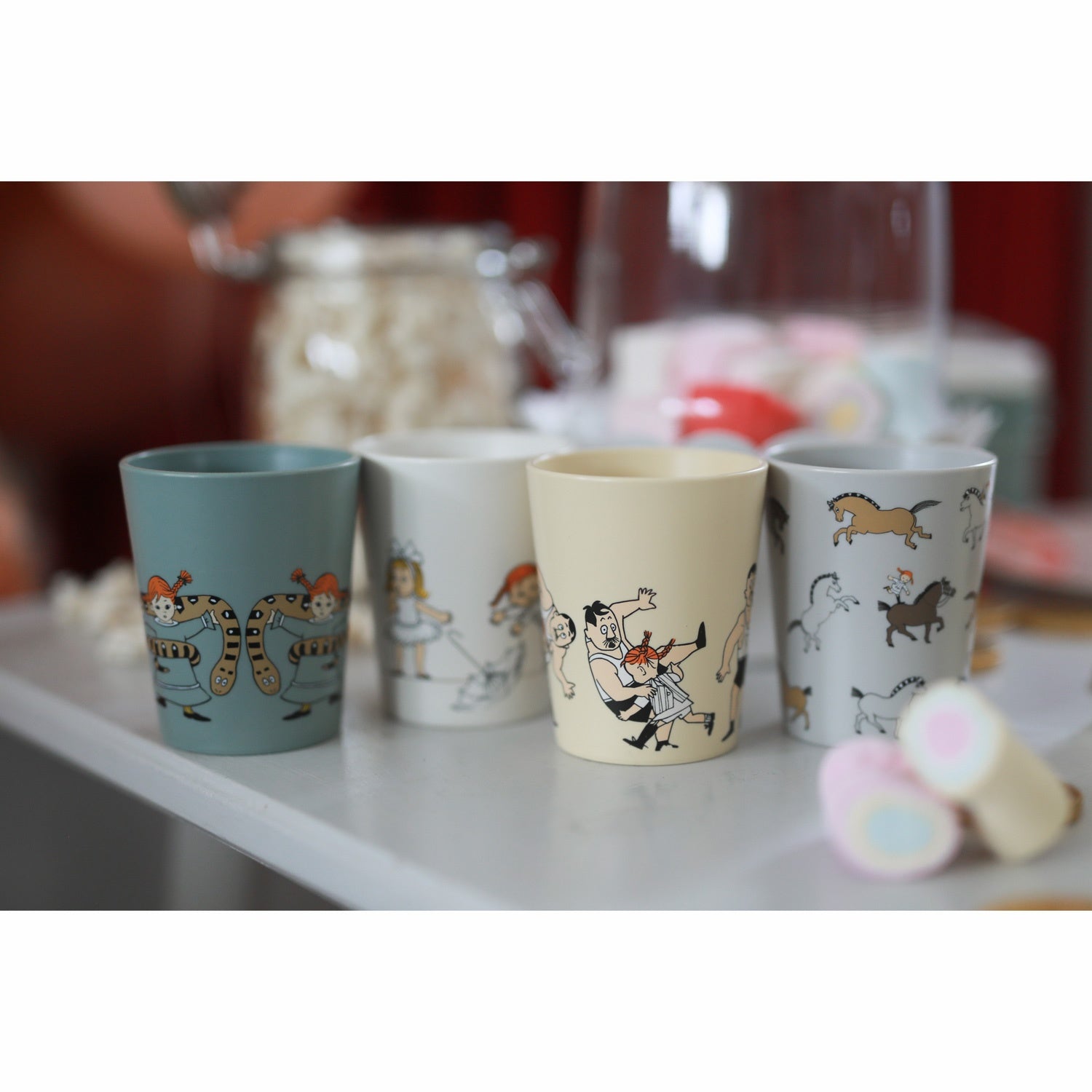 Pippi Circus, Collector cups, 4-pack