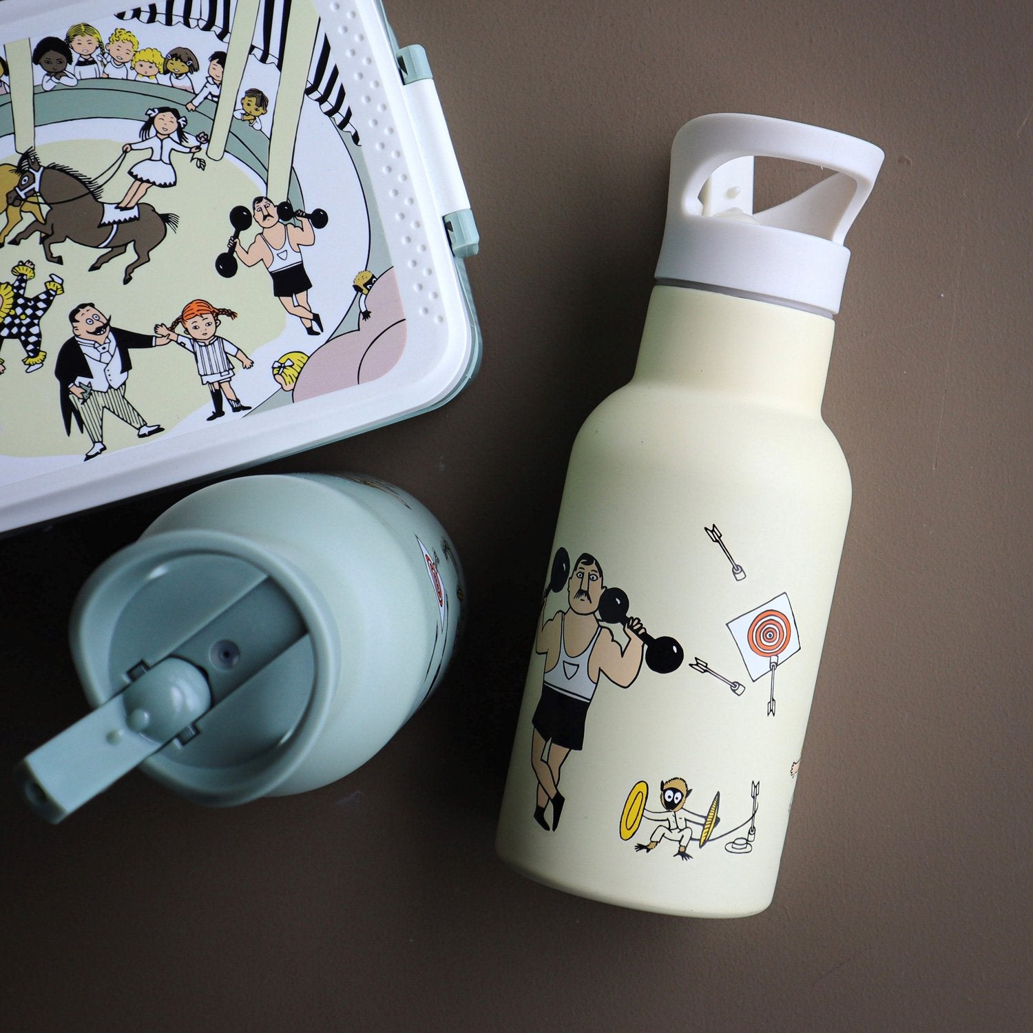 Pippi Circus, Water bottle, yellow