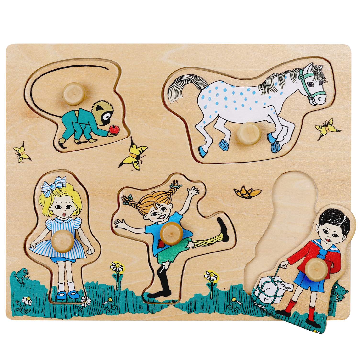 Pippi Puzzle with buds 5 pieces