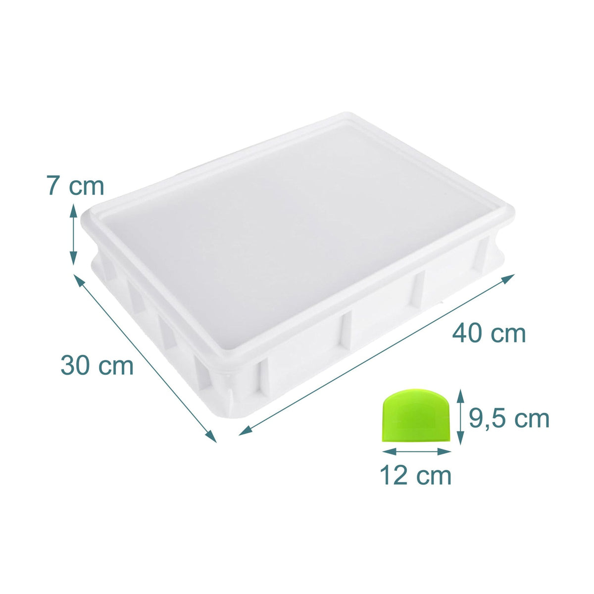 Pizza Dough Proofing Box Set – Holds 12 Balls, Stackable
