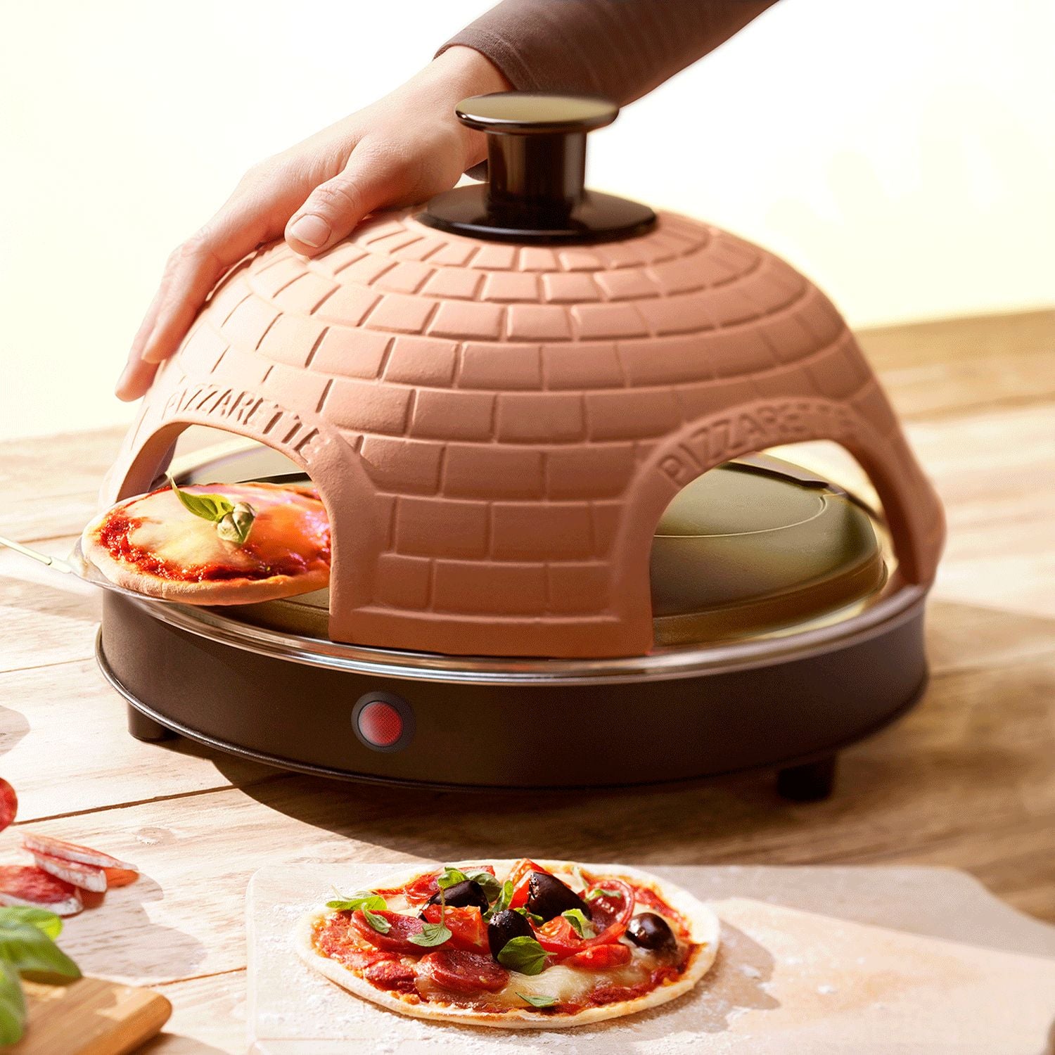 Pizza Maker Terracotta incl. 4 pizza shovels