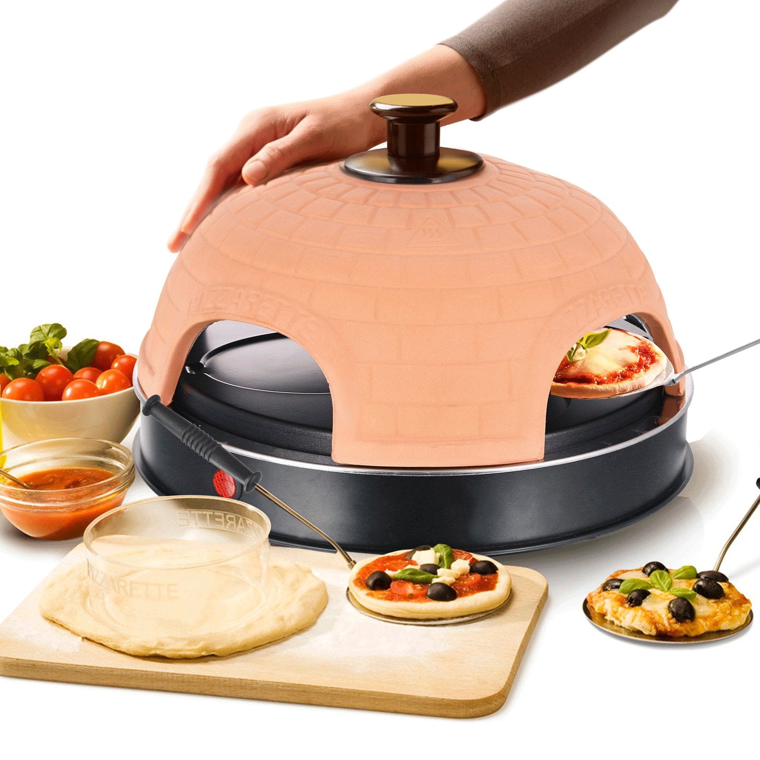 Pizza Maker Terracotta incl. 4 pizza shovels