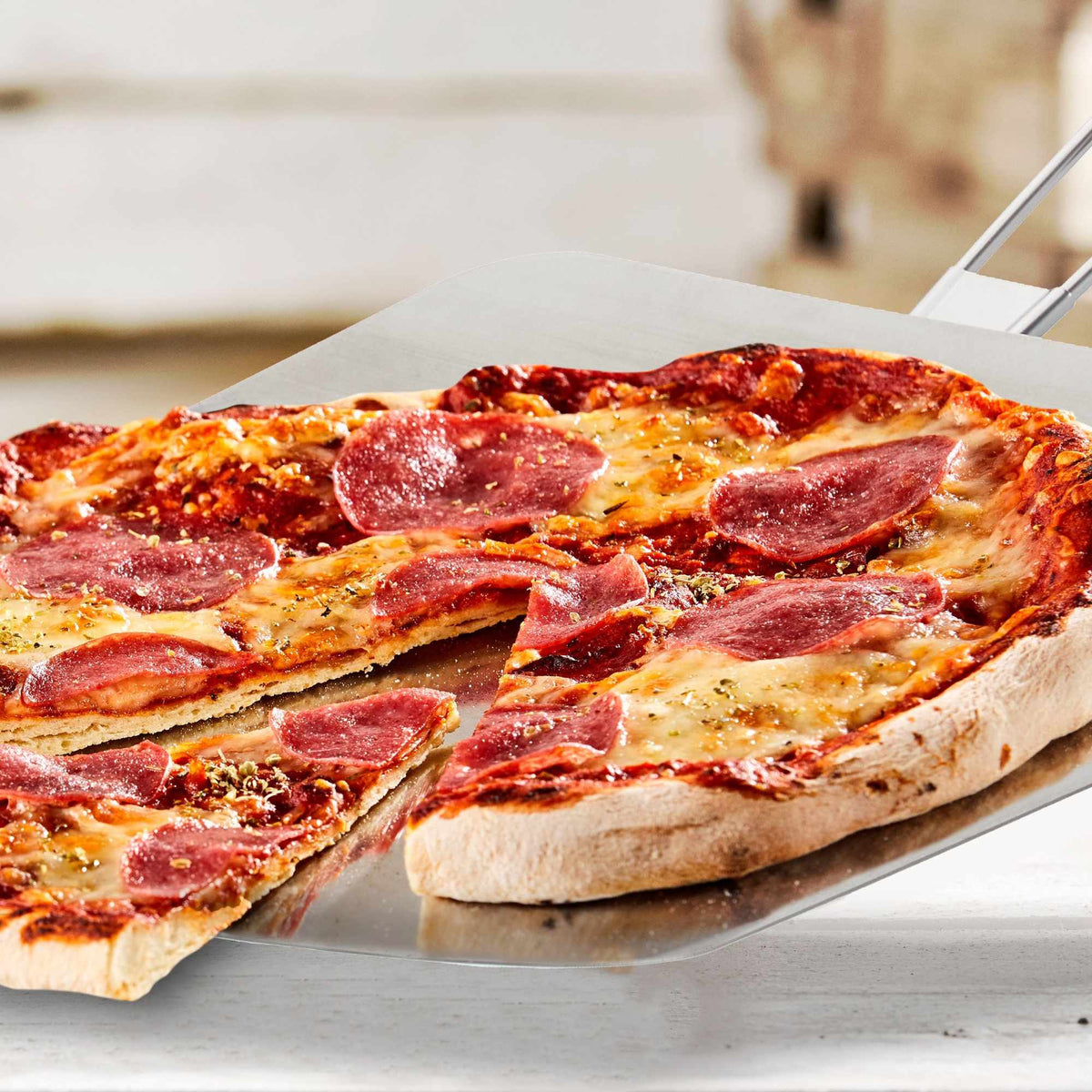 Pizza Slider with wooden handle