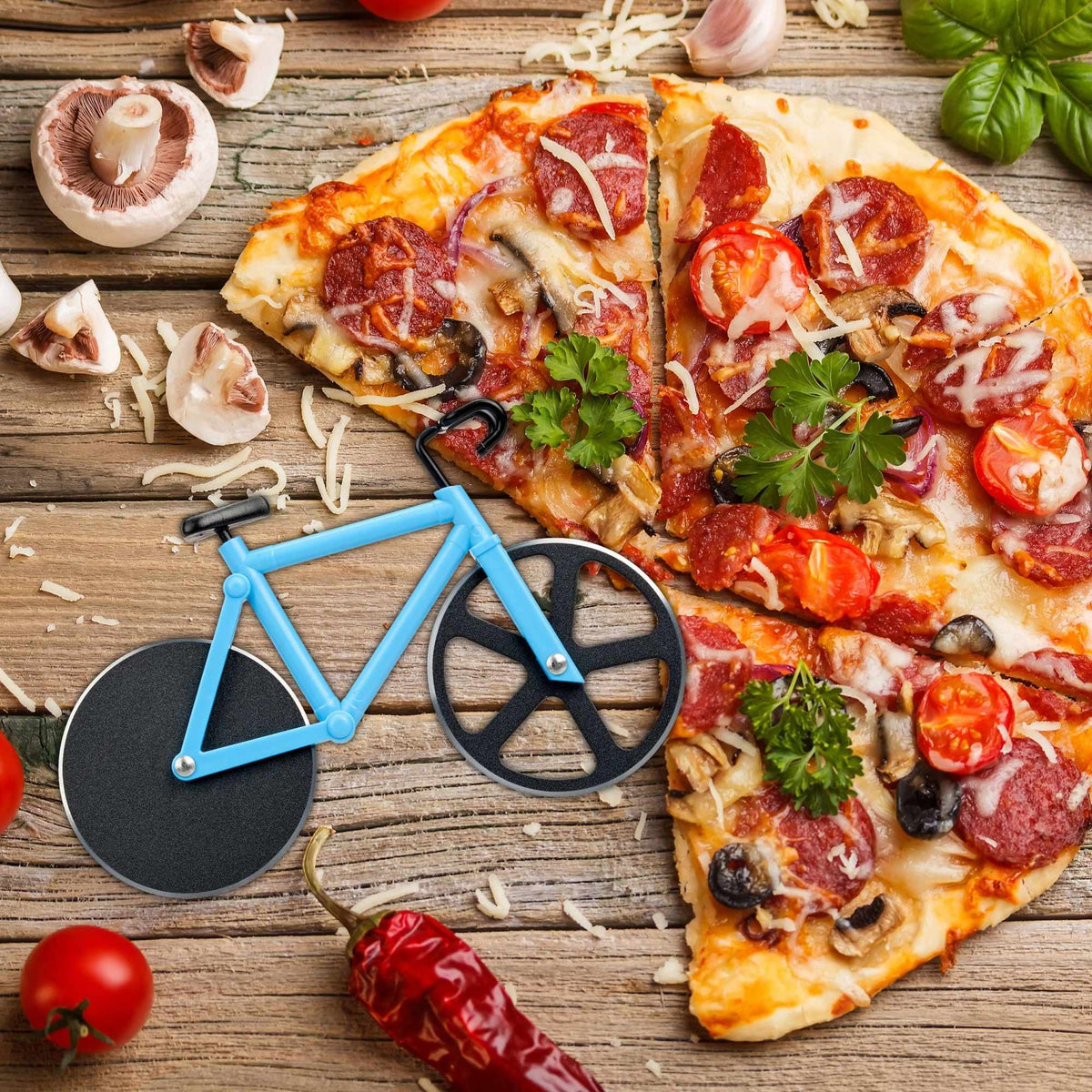 Pizza cutter bike