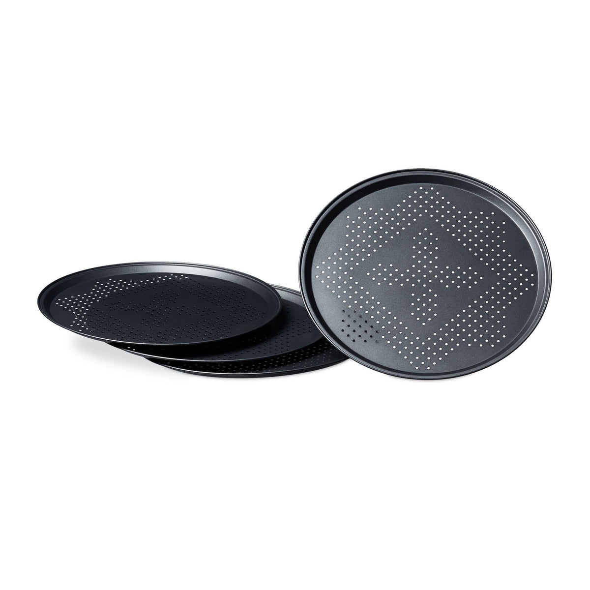 Pizza plate perforated set