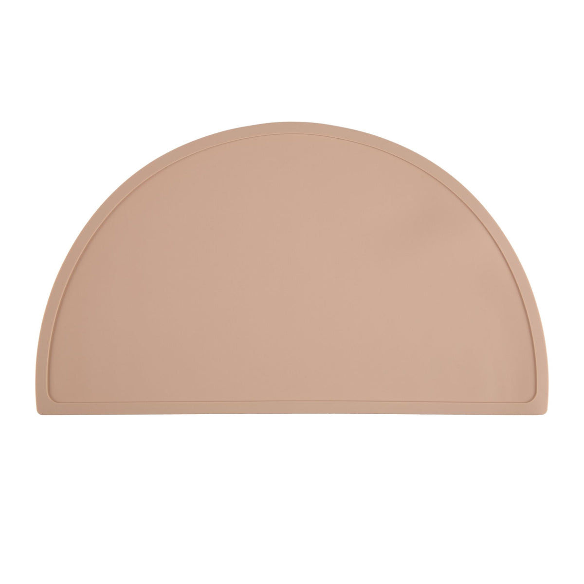 Placemat for children in a semi-circular shape