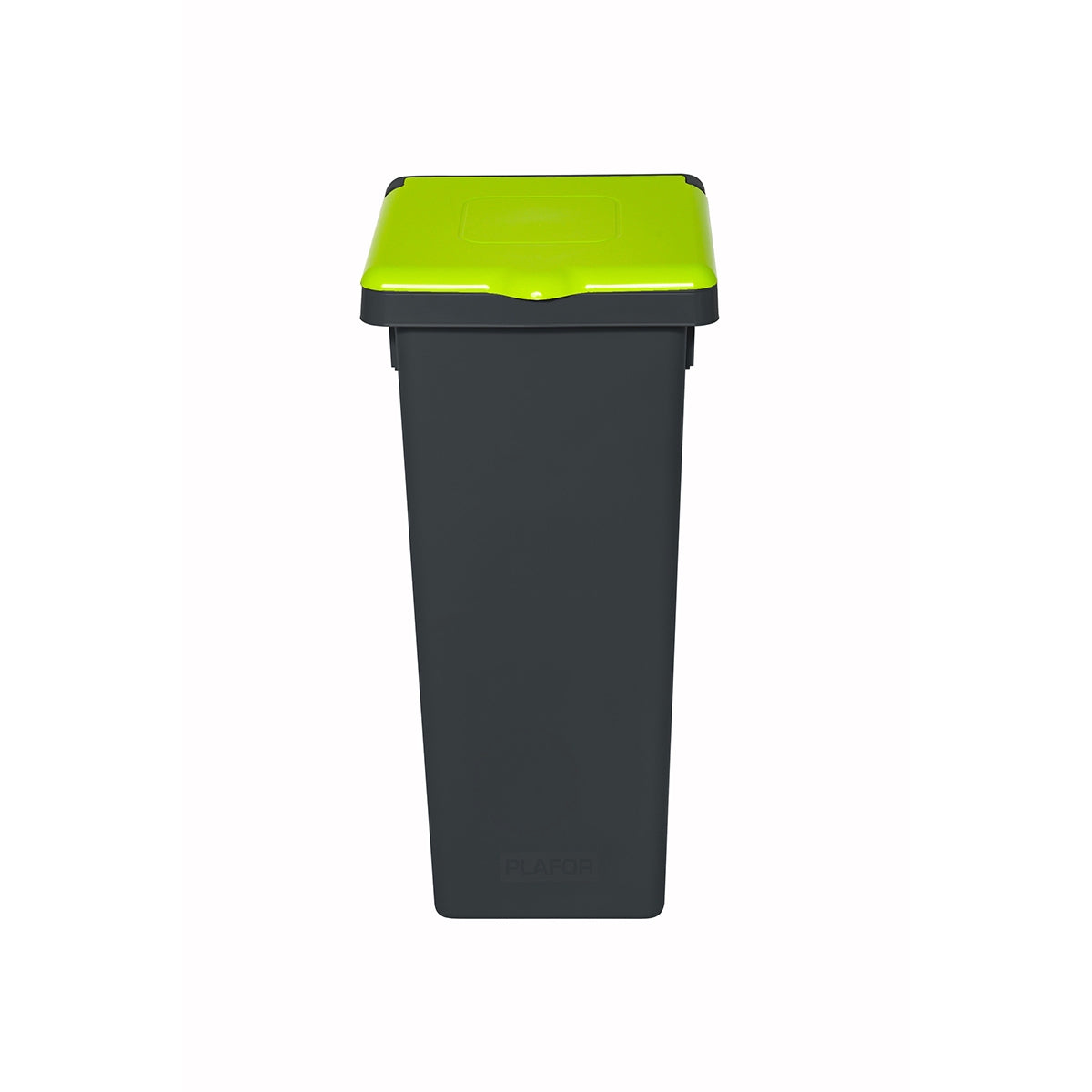 Plafor Fit Bin with Closed Lid 20L – Recycling – Grey/Green