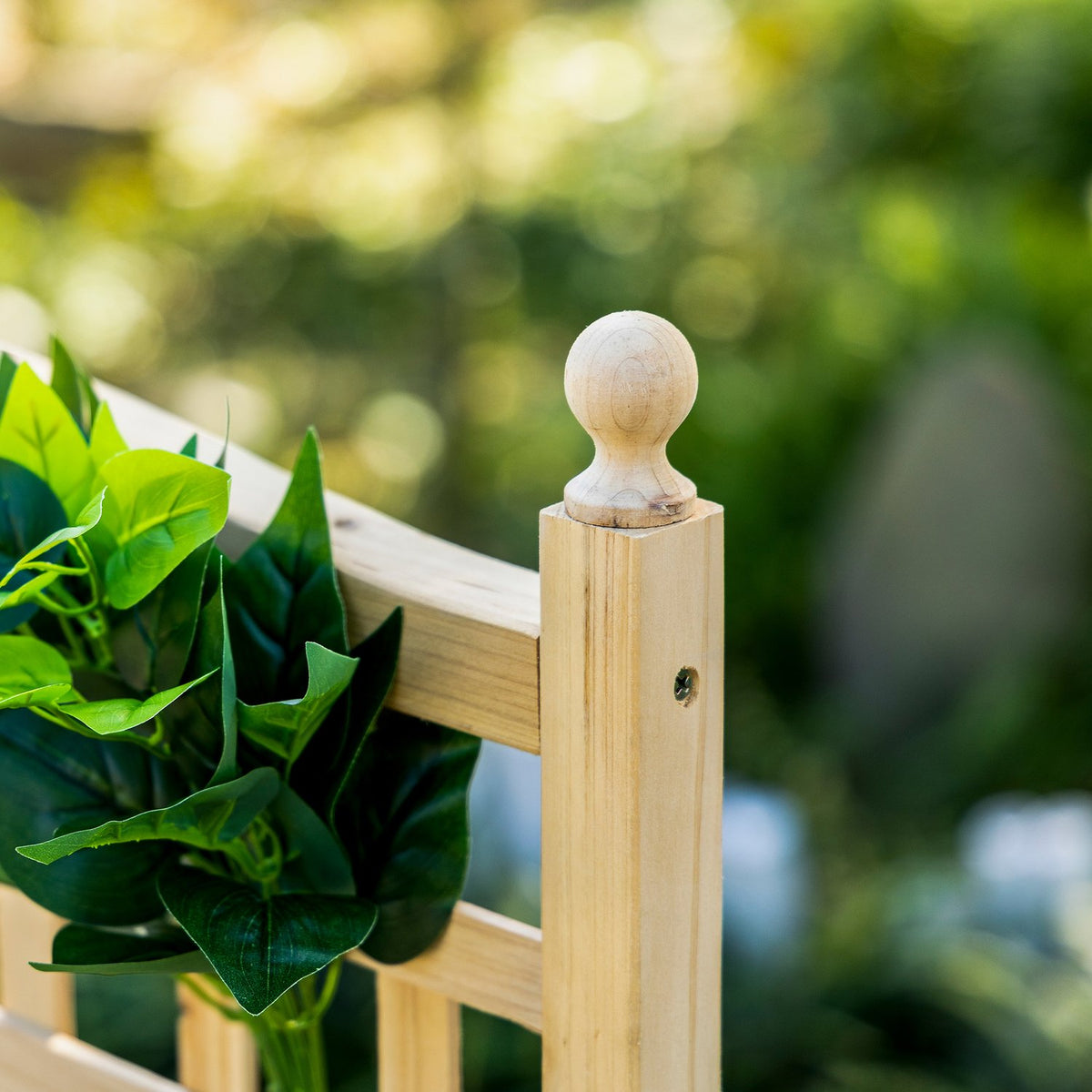 Plant Box With Trellis, Flower Box For Climbing Plants, Wood, Natural, 64X28X120Cm