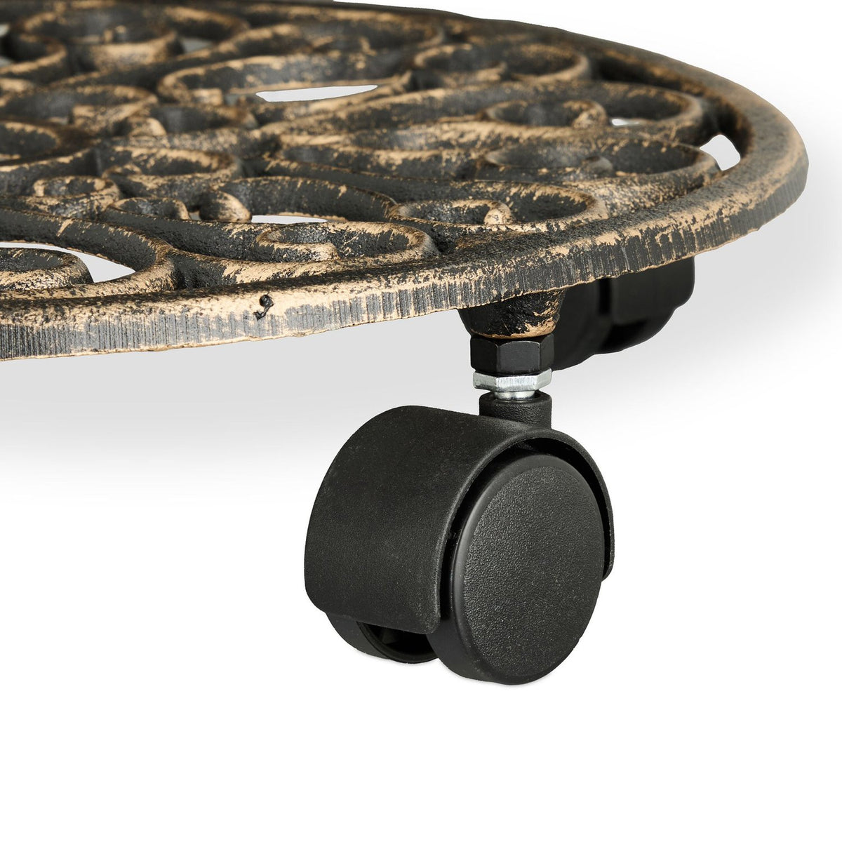 Plant Caddy with Wheels, Set of 2 – Cast Iron