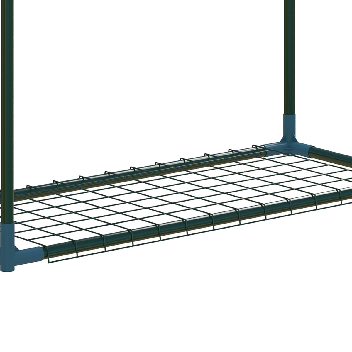 Plant Shelf Set Of 2 4 Tier Flower Pot Holders For Balcony/Garden, Steel, Green, 70X27X110Cm