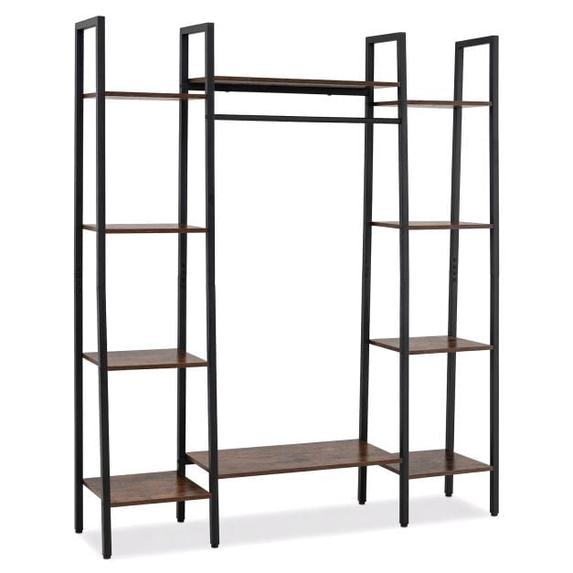 Plant Stand with LED Grow Light, 10 Shelves, Brown