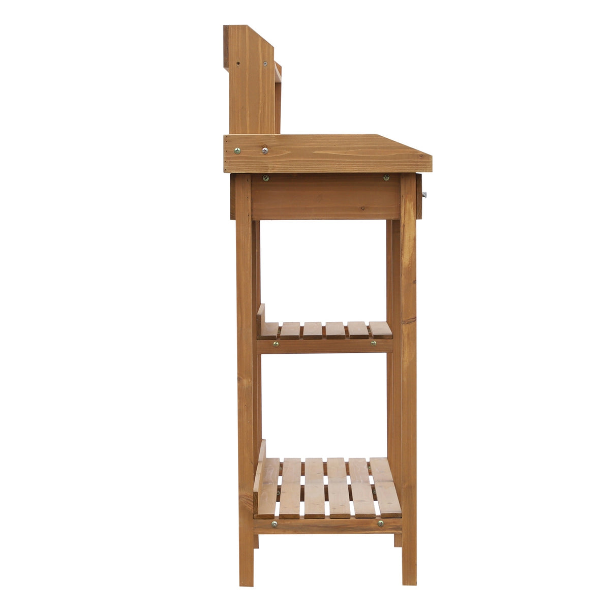 Plant Table Gardening Table With Tub Made Of Fir Wood, H112Cm, For Gardening & Plant Care