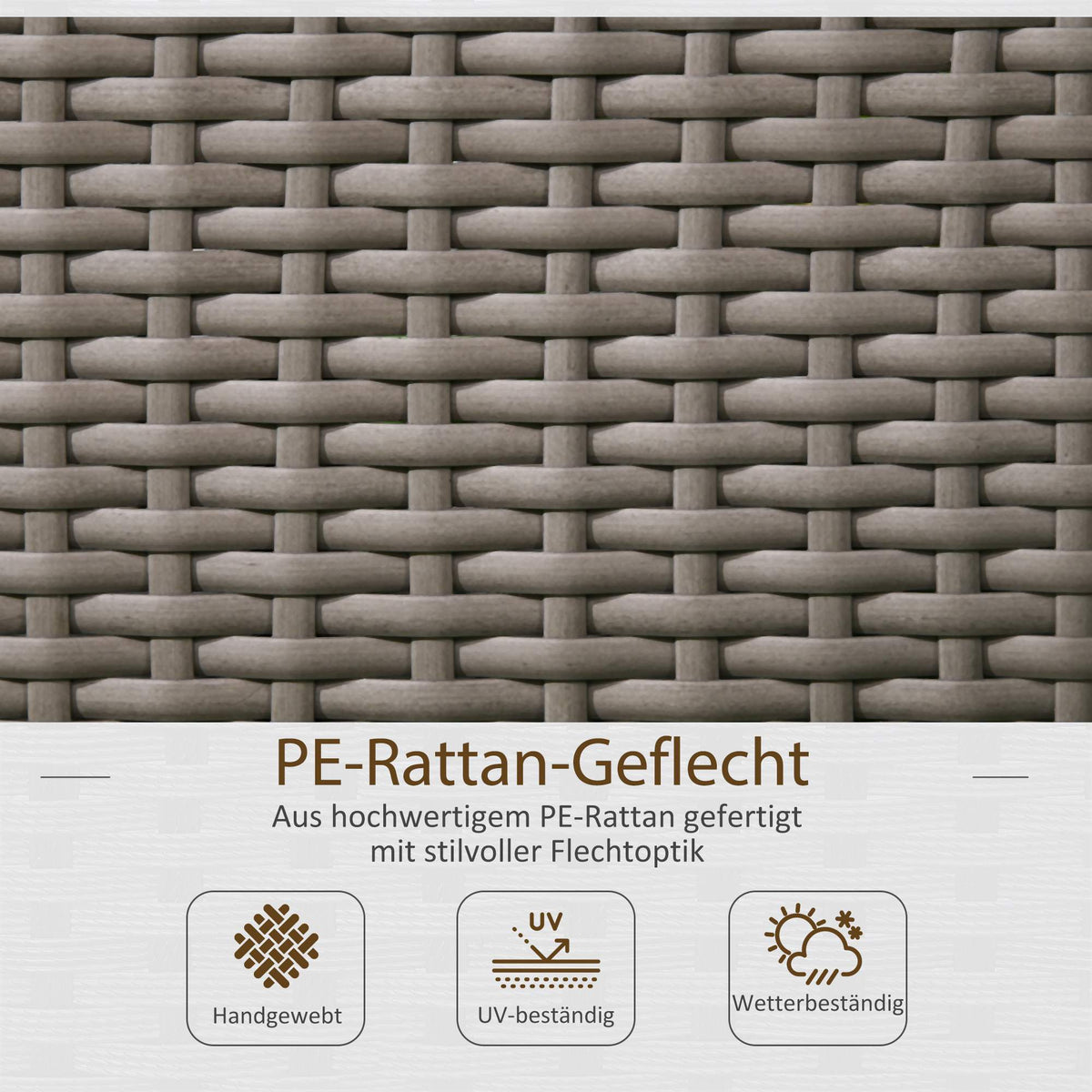 Planter Box with Trellis, Weatherproof, Poly Rattan, 103x29x103 cm, Gray