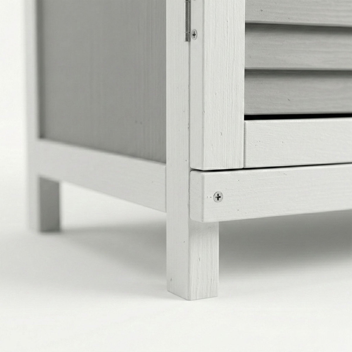 Planting Table with Metal Top and Storage Cabinet
