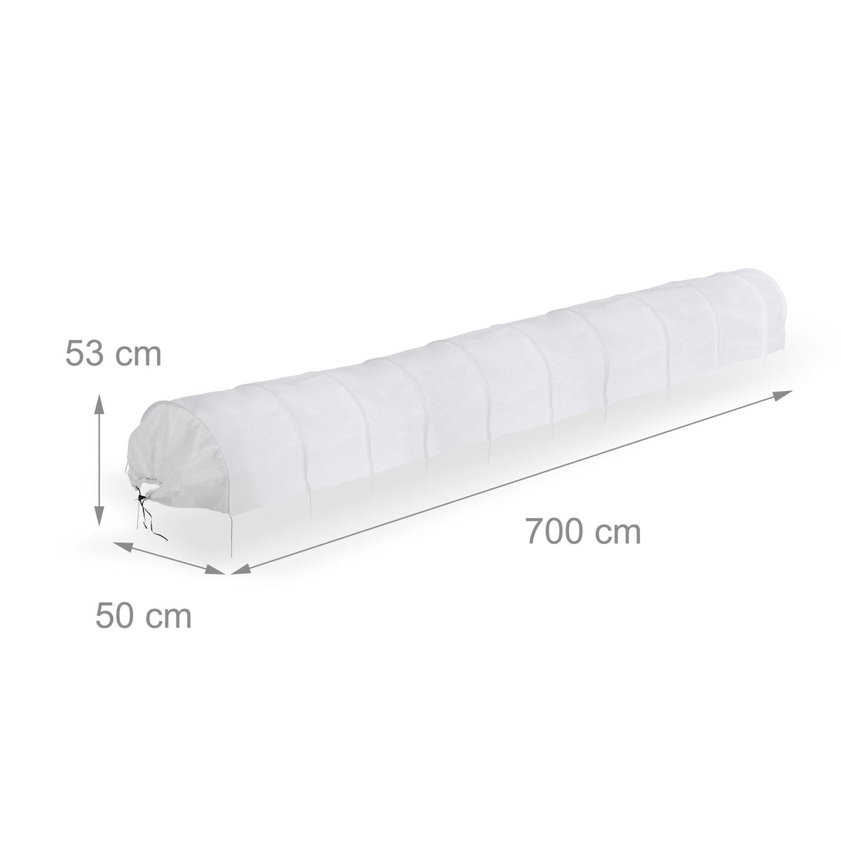 Planting tunnel made of fleece 7 m set of 2