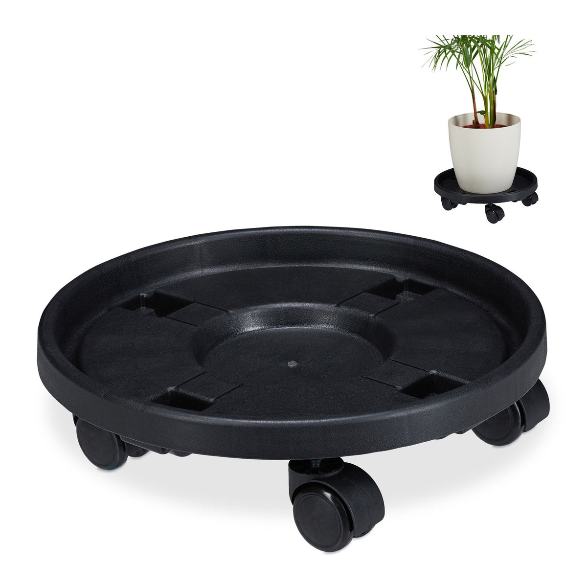 Plant roller Plastic Large Set of 2