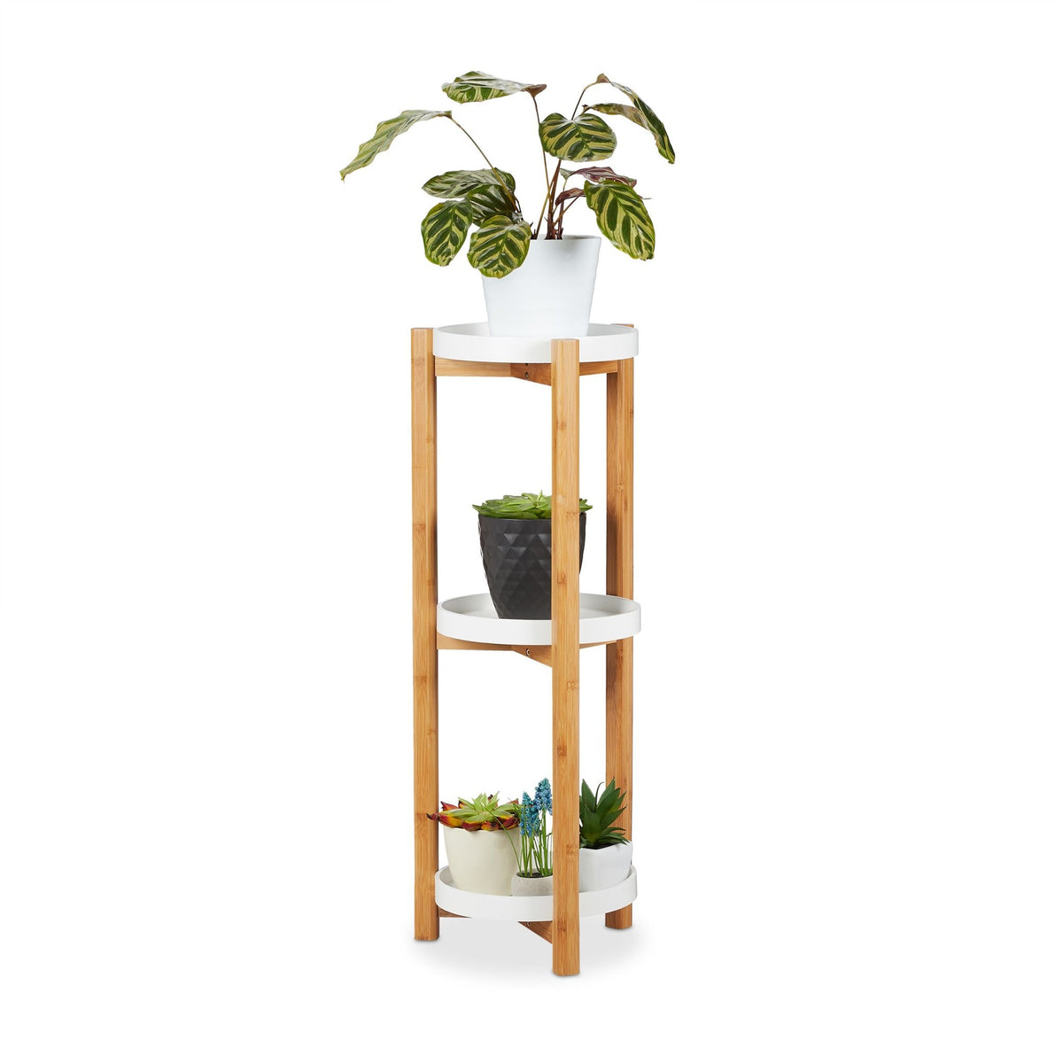 Plant shelf in bamboo