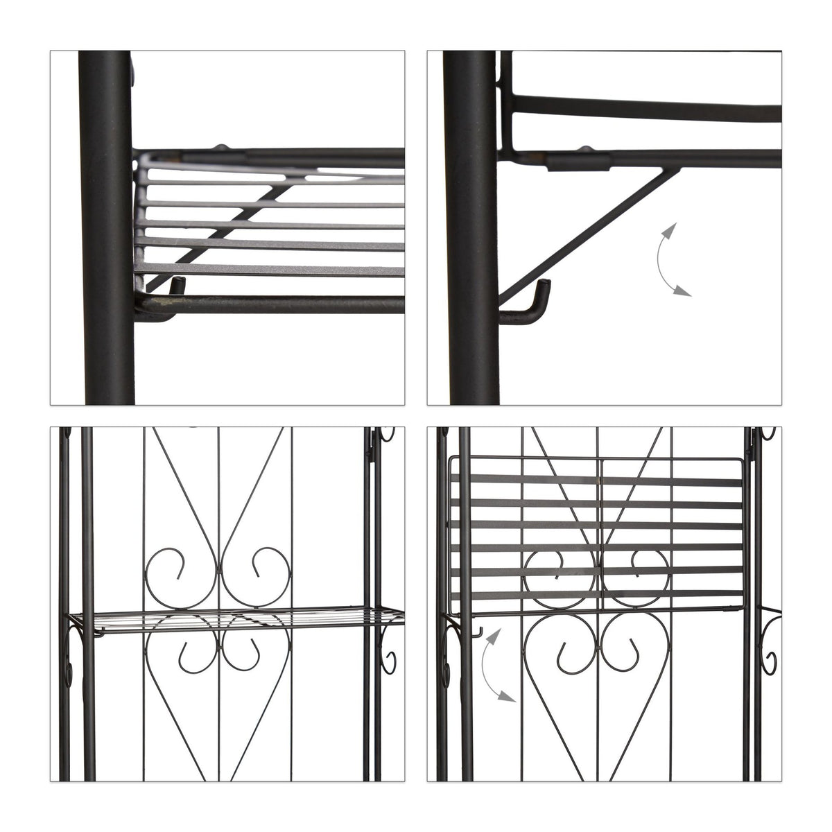 Plant shelf metal 4 shelves