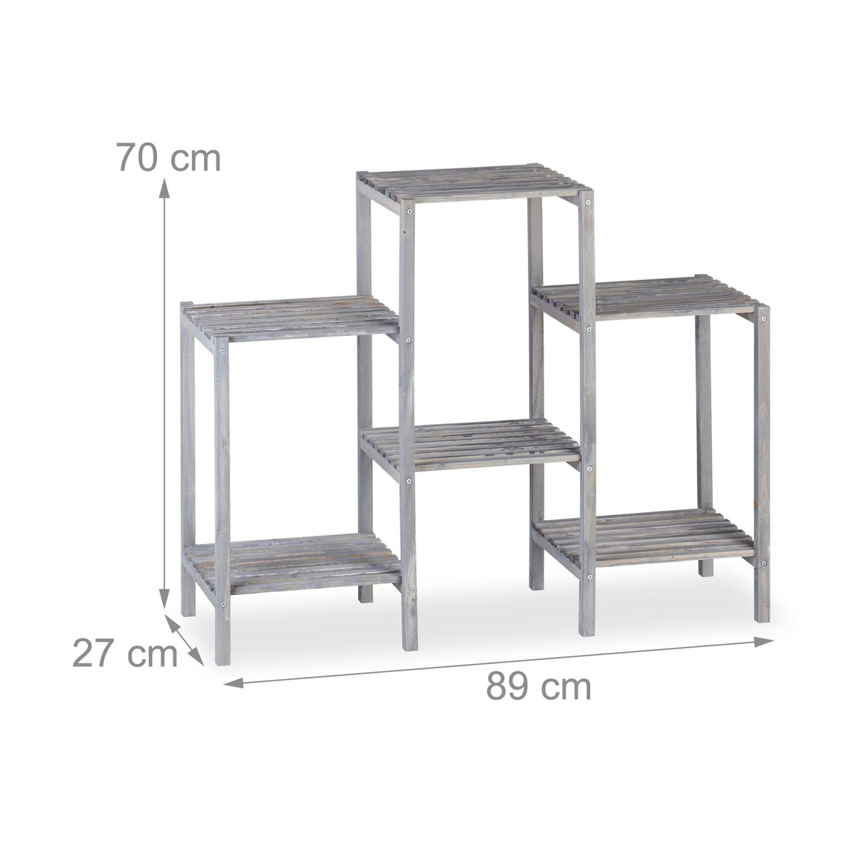 Plant shelf with 6-7 shelves