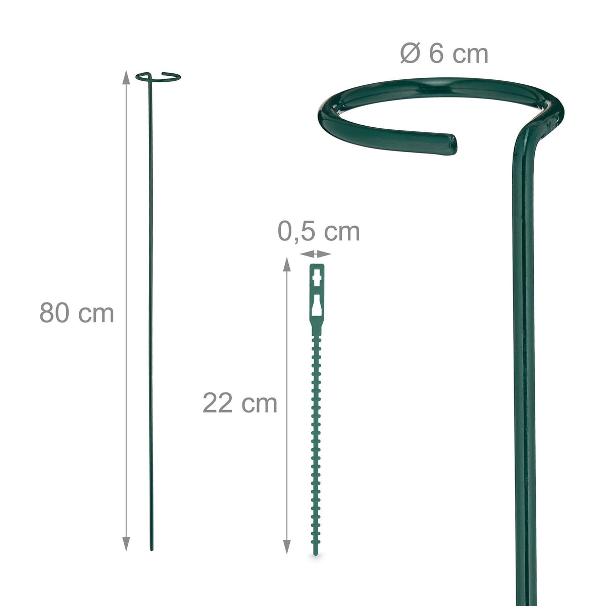 Plant supports in metal 10-pack