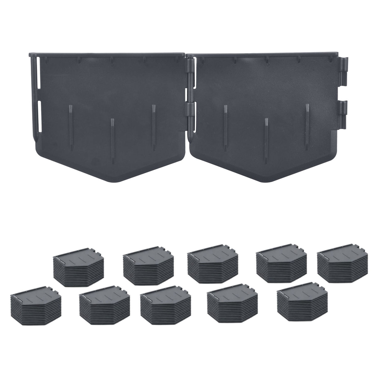 Plastic Garden Bed Edging – Flexible Lawn Border Set