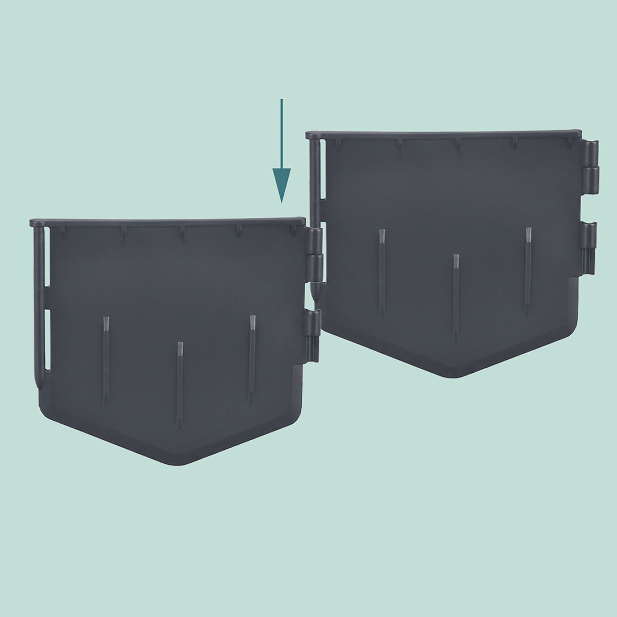 Plastic Garden Bed Edging – Flexible Lawn Border Set