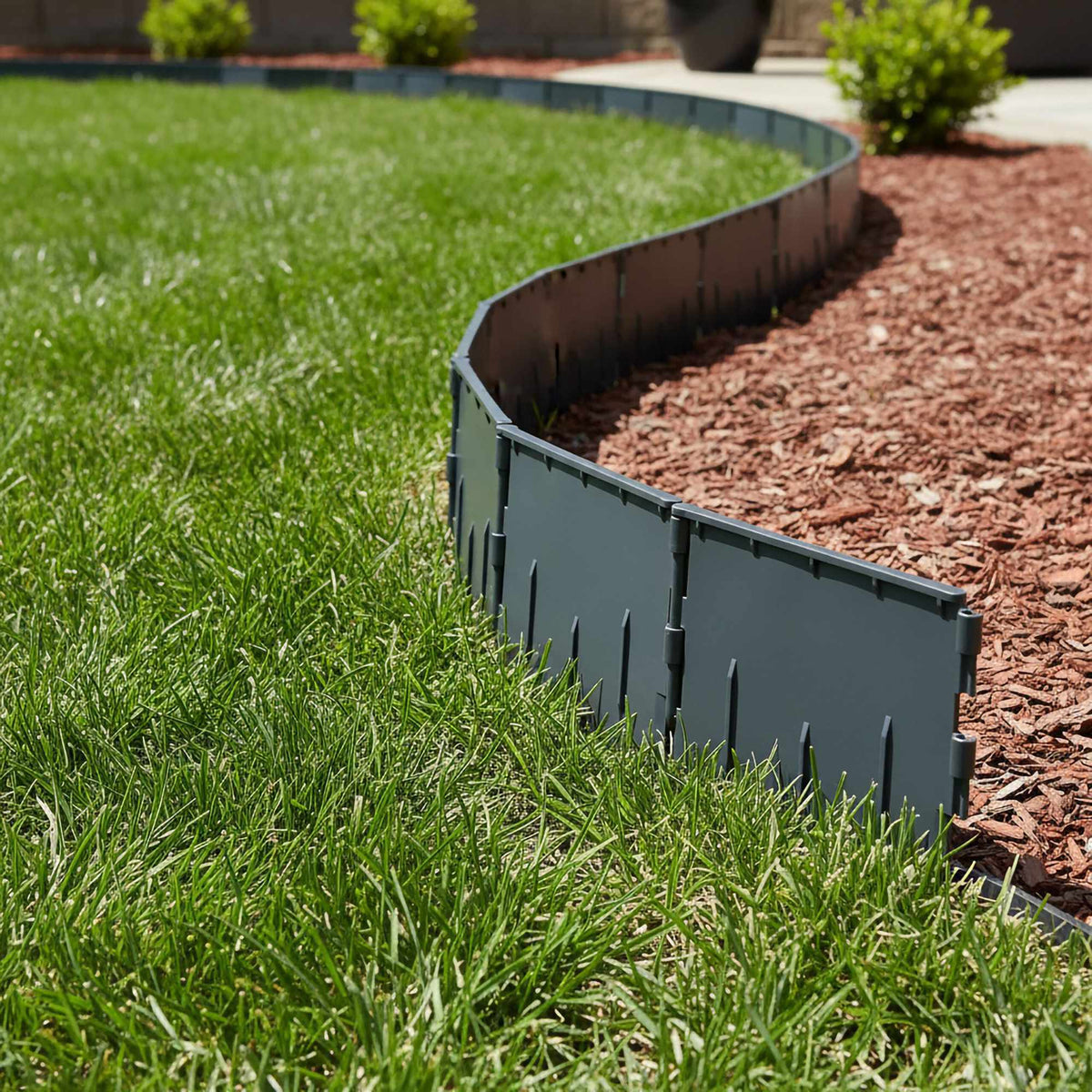 Plastic Lawn Edging Set – Flexible Garden Border