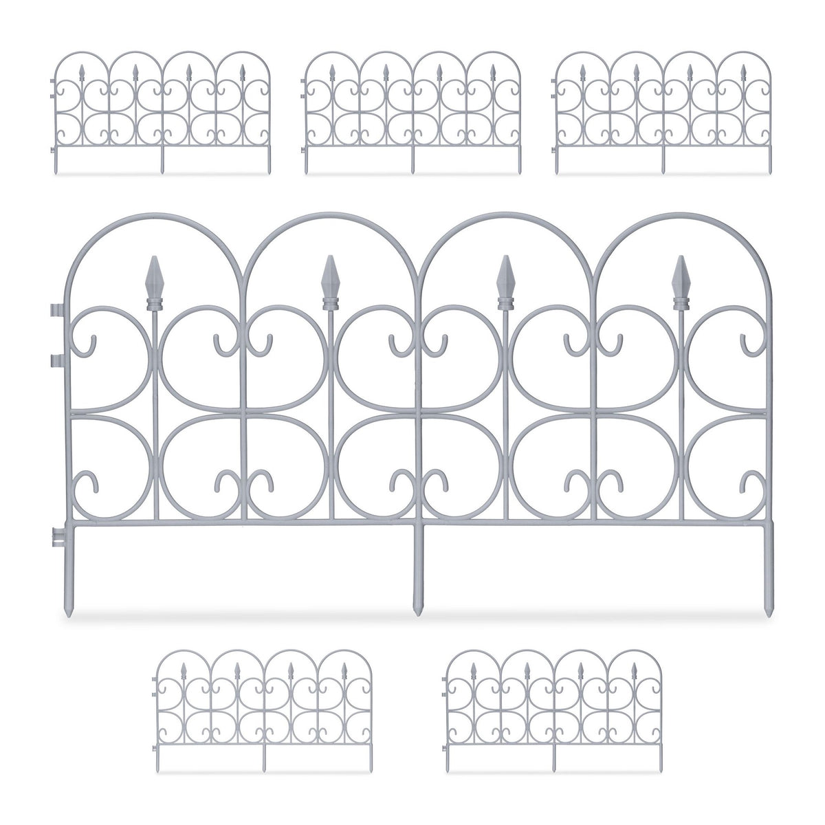 Plastic bed canopy - set of 6