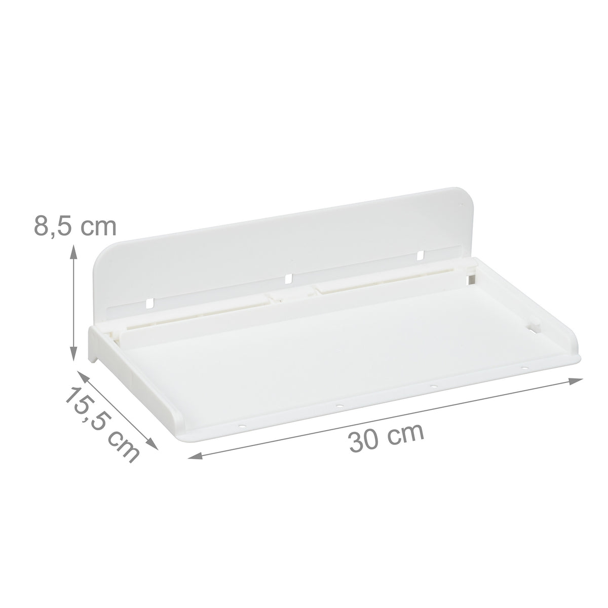 Plastic bed shelf