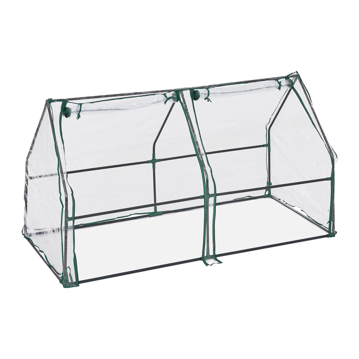 Plastic greenhouse PVC with 2 doors