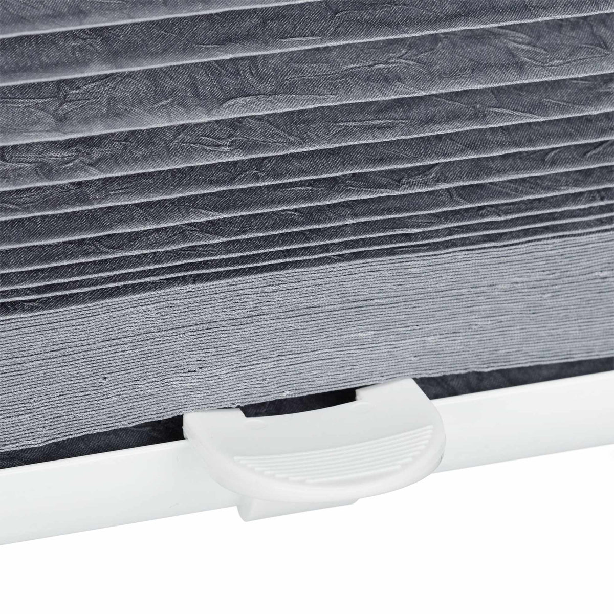 Pleated blind gray without drilling